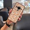 Adequado para Capa de Celular Zte A76 5g para Mulheres Cor Pura Luxo Criativo Elegante À Prova de Poeira Juventude Divertida Silicone Fofa