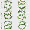 Guirnalda de Flores Artificiales Guirnalda 33 Flores Guirnalda de Rosas Colgante de Pared Guirnalda de Flores Falsas Enredadera de Techo Flores Decorativas Flor de Seda