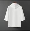 Sudadera con capucha de manga tres cuartos de 250 g, 100% fibra de poliéster, suéter tipo pullover todo en uno, versión con imagen