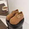 Zapatos Birkenstock de Suela Gruesa Forrados de Lana para Mujer 2025 Invierno Nuevos Versátiles Cálidos Mocasines Slip-On de Suela de Plataforma Engrosados