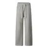 Calça Esportiva Casual Flare Masculina Maple House, Calça de Moletom para Primavera e Outono, Calça Longa Versátil Afunilada Solta para Homens
