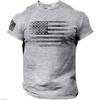 2022 comercio exterior nuevo patrón del Día de la Independencia europeo y americano estampado top de cuello redondo camiseta de manga corta entrega de una pieza