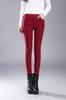 Leggings Gruesos de Invierno con Forro Polar Decolorables Talla Grande Negro Ropa Exterior Leggings Pantalones Lápiz para Mujer Pantalones Cálidos