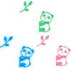 Nuevo YG71 Adhesivo de Personalidad Panda Luminoso Hoja de Bambú Adhesivo Interruptor Tricolor Decoración de Pared para el Hogar Adhesivo de Pared
