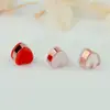 Conjunto de acessórios para joias DIY Anel de aço inoxidável Plug para orelha de coração duplo Brinco com logotipo gravado Plug de orelha Galvanoplastia a vácuo Anti-queda Força de Orelha