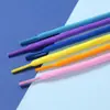 En stock cordón redondo al por mayor poliéster 32 bobinas cifrado cuerda redonda cordón de zapatilla de montañismo para papá cordón de zapatilla de baloncesto un par