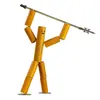 Kit de Materiales Hombre de Bambú DIY Hombre Pequeño de Bambú Especificado por el Maestro Juego Educativo de Batalla para Dos Jugadores Hombre de Bambú con Mesa de PK