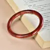 Pulseira de sândalo vermelho lobular natural estilo chinês retrô literário pulseira para amantes masculina e feminina joia presente para ano de vida