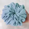 Diadema de Chifón Perlado Malasio Transfronteriza, Goma para el Cabello, Color Sólido Base, Accesorio de Bufanda para la Cabeza