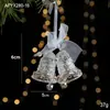 Decoraciones Navideñas Transfronterizas, Colgantes Acrílicos con Lentejuelas, Colgantes Transparentes de Copo de Nieve, Accesorios de Decoración para Escena de Árbol de Navidad
