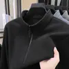 Liquidación de Sudaderas de Forro Polar de Excedente de Comercio Exterior para Hombre, Capa Base de Forro Polar Casual con Media Cremallera y Cuello Alto