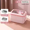 Lancheira Térmica Sanrio para Trabalhadores de Escritório, Grande Capacidade, Lancheira Bento com Compartimento de Camada Dupla para Estudantes, Lancheira de Aço Inoxidável m