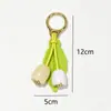 Llavero Colgante Creativo de Tulipán Simulado Modelo de Fruta Cereza Llavero de Coche Colgante Pequeño Accesorios para Bolsos
