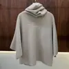 BORBOTIE Ropa de punto para mujer 2026 Otoño/Invierno Nuevo LP Moda Suelto Versátil Manga murciélago con capucha Suéter de cachemira