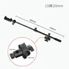 Barra transversal telescópica de metal, soporte de suelo para tomas cenitales, varilla de extensión, brazo cruzado, soporte para teléfono móvil con paneo/inclinación panorámica, soporte extensible para micrófono