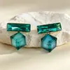 Pendientes de estilo elegante y suave, diseño único, accesorios de tachuela compactos y versátiles, pendientes de lujo ligero, pendientes de terrón de azúcar