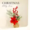 Adornos de Lino de Frutas Rojas Navideñas Más Vendidos Transfronterizos Decoraciones para Árbol de Navidad Adornos para Montaje de Escenas Entrega Directa de Fábrica