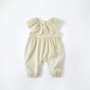 Conjunto Macacão Doce de Outono Novo 2025 para Bebê e Criança Pequena Roupas de Bebê para Menina Conjunto de Duas Peças com Arnês