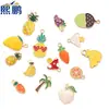 Joyería Xipeng Aleación Goteo de Aceite Frutas y Verduras Material para Accesorios DIY Collar Aretes Pulsera Accesorios para el Cabello Colgante