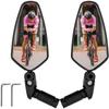 Espelho Retrovisor de Bicicleta Espelho de Vidro HD Bicicleta de Estrada Montanha Universal Buraco do Guidão Refletor Ciclismo Espelho Plano