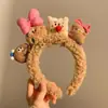 Diadema Especial para Lavarse la Cara, Nueva Diadema de Oso Linda de Otoño e Invierno 2025 para Mujer, Lazo para el Cabello, Pasador, Accesorio para el Cabello, Tocado de Felpa