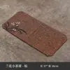 Alfombrilla de Té Impermeable Hecha de Algodón y Lino con un Estilo Chino y Japonés Inspirado en el Zen, con Orquídeas Pintadas a Mano, Adecuada para Ceremonias de Té, como Alfombrilla de Té, Base para Tetera y Almohadilla Aislante de Calor