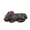 Cem tipos de animais de estimação de chá em argila roxa esculpidos à mão, ornamentos de animais de estimação de chá em argila roxa, Pixiu decorativo, sapos dourados que atraem riqueza, para exibição, presentear e uso de alta qualidade