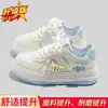 Zapatos de niña verano 2025 nuevos populares para niños tenis de malla transpirables suela suave versátiles zapatos de lona niña a la moda