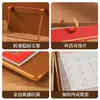 Nuevo Calendario de Escritorio de Madera Estilo Chino Año del Cordero 2027 Decoración para Oficina de Negocios Logo Personalizable Venta al por Mayor Calendario Mensual Creativo