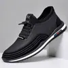 Zapatos de Conducir sin Cordones, Transpirables, Antideslizantes, Cómodos para Hombre, Zapatos Casuales de Cuero Impermeables para Hombre, Zapatos de Conducir Antideslizantes