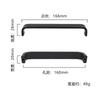Manija para puerta de gabinete mate de doble agujero de montaje en superficie doblada doble Ancho de la superficie 20 Aleación de aluminio macizo engrosado Herrajes para muebles Manija de armario
