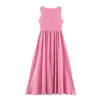 Vestido regata feminino elegante estilo europeu e americano INS, moda 2026, atacado Amazon, para o trabalho