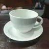 Vajilla minimalista blanca pura de cerámica LZ transfronteriza para el hogar, plato para sopa de verduras, tazón para arroz, plato para pescado, cuchara sopera, cuchara, olla para sopa