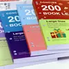 Novo Caderno Fino A4 Pautado, 200 Páginas, Caderno Estudantil de Alta Qualidade para Preparação de Provas, Extra Grosso, Dividido em Seções, Caderno de Rascunho