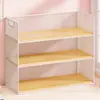 Prateleira de armazenamento de mesa, estante, design simples para estudantes, adequada para quartos e dormitórios, arte em ferro, mesa de escritório, pequena prateleira para organizar itens na mesa, armário de livros