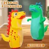Juguete de Dinosaurio Inflable para Niños, Ejercicio de Boxeo para Aliviar el Estrés, con Bomba de Aire, Incluye Repuesto para Tubos de Aire Pinchados, Tumbler Inflable Espesado