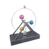 Ornamento de Bola Colorida Instrumento de Movimento Perpétuo Celestial, Máquina de Movimento Perpétuo de Física de Alto Padrão Levemente Luxuosa, Ferramenta de Ensino de Ciência Rotativa, Artesanato de Decoração para Casa