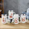 Caneca Brinde Acompanhante Presente de Natal Copo de Água Cerâmica Cartoon Criativo Caneca Térmica Estampada LOGOTIPO