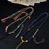 Corda para Colar Trançada Artesanal de Xizang Cordão com Pingente Multicolorido Venda Quente Cordão Vintage com Borla Cordão para Pendurar Joias Populares