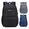 Nova mochila para ensino médio, faculdade, bolsa escolar com logo estampado, bolsa executiva para homens, para computador de 15,6 polegadas, casual, moda