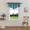 Producto Terminado Listo para Envío, Entrega Transfronteriza a Europa y Oriente Medio, Cortinas Pequeñas de Plumas Jacquard Dorado, Cenefa de Ventana de Casa de Campo para Comercio Exterior