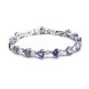 Pulsera Sencilla Recién Llegada Corazón del Océano Amor Forma de Corazón Corazón Durazno Diamante Zirconia Pulsera Moda Mujer Pulsera de Amor