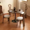 A8L Mesa Redonda Pequeña de Madera Maciza Mesa Redonda Apartamento Pequeño Hogar Complejo Estilo Antiguo Balcón Mesa de Café Mesa de Café Ocio Recepción