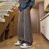 Nuevos Pantalones Casuales Rectos Holgados de Estilo Coreano de Moda para Hombre Otoño/Invierno 2026 Diseño Simple Pantalones Largos a la Moda