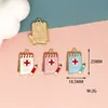 Accesorios DIY para el Día de la Enfermera Accesorios de Aleación Bolsa de Suministros Médicos Colgante Ambulancia Termómetro Llavero Mezcla Transfronteriza