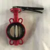 Manípulo Braçadeira Dupla Válvula Borboleta Linha Central Vedação Macia Ferro Fundido Válvula Borboleta Vermelho Fogo D71X-16Q Fabricante Tianjin