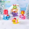 Paisagem miniatura de comércio exterior, globo de neve hexagonal criativo de cristal de animal dragão de Natal, acessórios, miniaturas