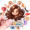 Nuevo Set de 50 Pegatinas de Órganos Humanos Lindos de Dibujos Animados para la Iluminación Cognitiva Infantil, Pegatinas Decorativas Educativas y Divertidas Impermeables