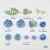 Kit de material de flor artificial Caixa de flores estilo J com flores orquídea chama para cena de casamento Arranjo DIY, parede de flores e decoração com flores de seda