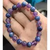 Pulsera de Pino Rojo Ajustable Tejida a Mano con Ojo de Tigre y Cuentas de Pino Imperial, Tarjeta de Bendición, Tarjeta de Regalo de Cumpleaños